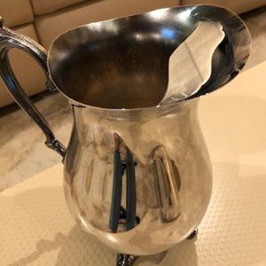 Silver Plated Water Pitcher including Feet